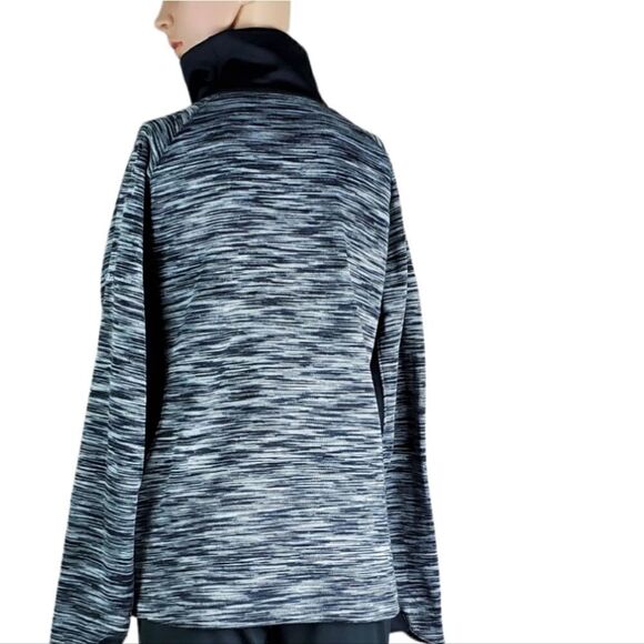 Columbia Gray & Black Space Dye 3/4 Zip - Picture 2 of 6